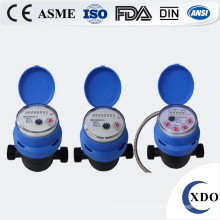 Volumetric magnetic drive rotary piston plastic water meter covers